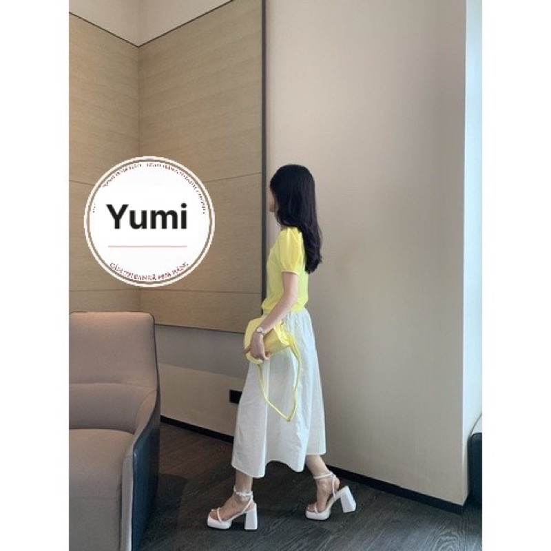 Giày gót đúp trơn cao 9cm xinh xắn tiểu thư đẹp lạ, bền phù hợp đi chơi đi tiệc.
