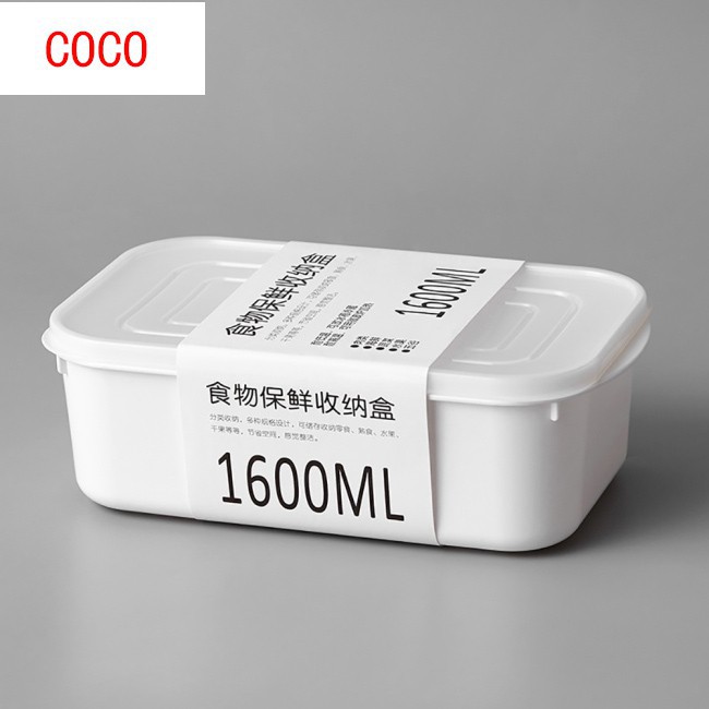 Stackable Refrigerator Box Moisture-proof Food Storage Containers with Lid for Kitchen Fridge Cabine