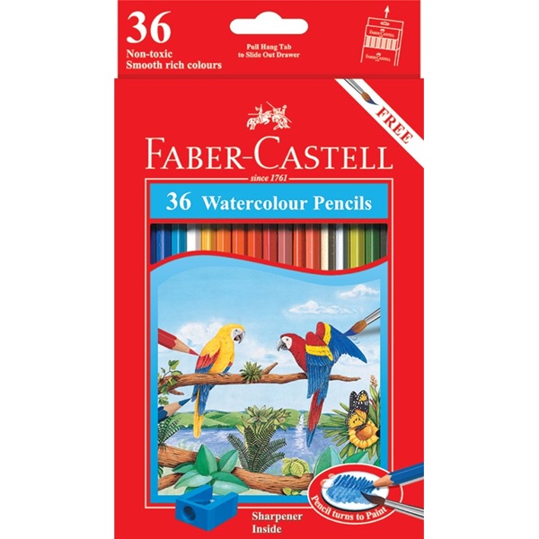 BÚT CHÌ MÀU NƯỚC CAO CẤP FABER CASTELL 12/24/36/48 (HỘP GIẤY / HỘP THIẾC)