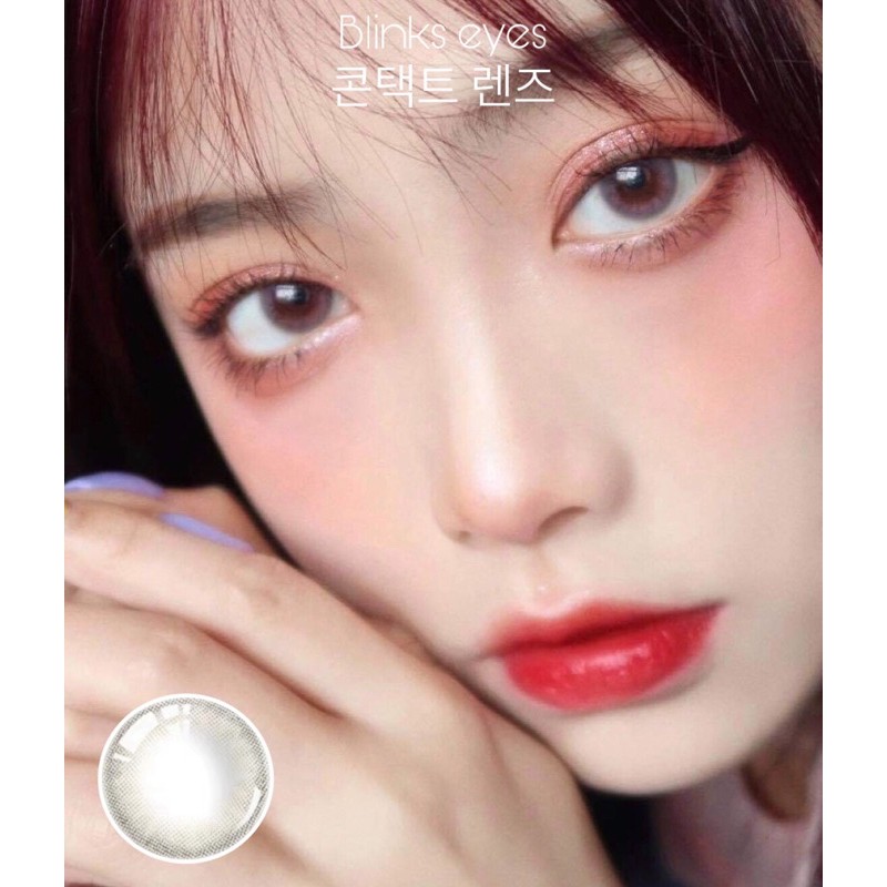 (0 độ - 8 độ) Jeeunesse gray - Mẫu lens xám, kính áp tròng hydrogel silicone xám  ⚡SALE SỐC⚡