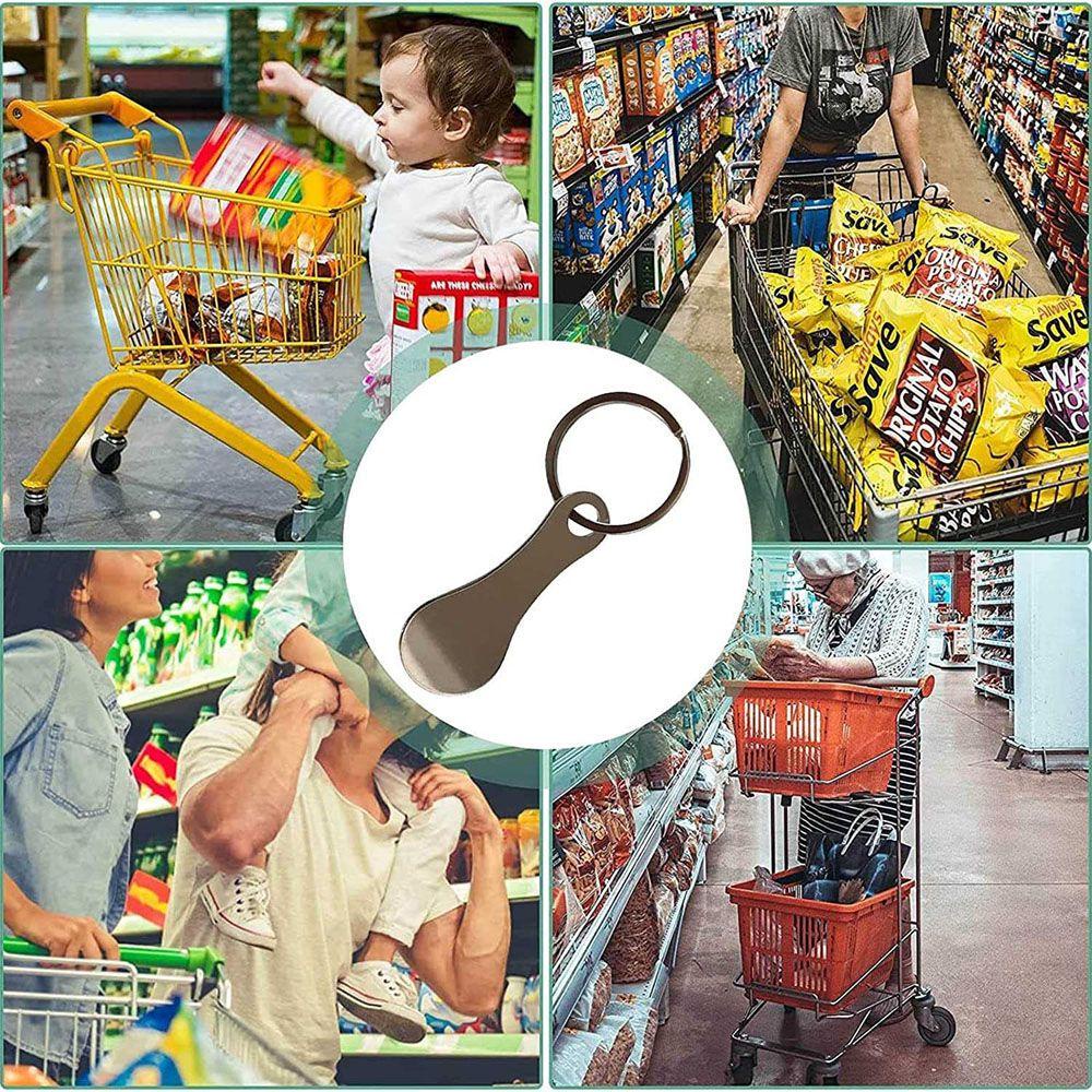 Móc Khóa Xe Đẩy Mua Sắm Bằng Hợp Kim Nhôm