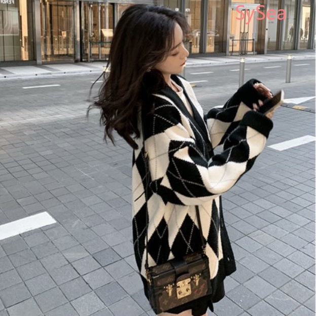 Áo Khoác Cardigan Dệt Kim Thời Trang Thu Đông Cho Nữ