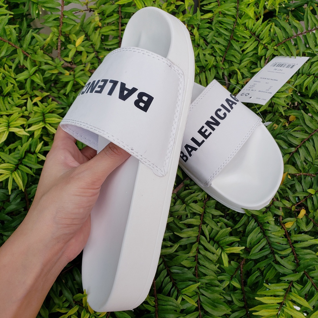 dép unisex 𝐌𝐋𝐁 balen hình thật + tặng hộp màu trắng