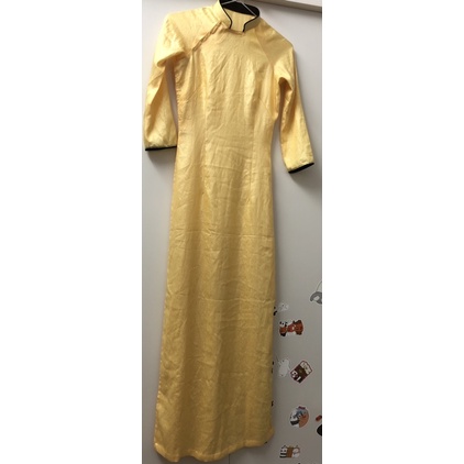 Thanh lý áo dài vàng nhạt size xs may đo