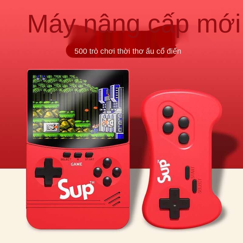 ✱۞máy chơi game cầm tay sạc siêu cổ điển hoài thời thơ ấu retro mini trò đôi nhỏ