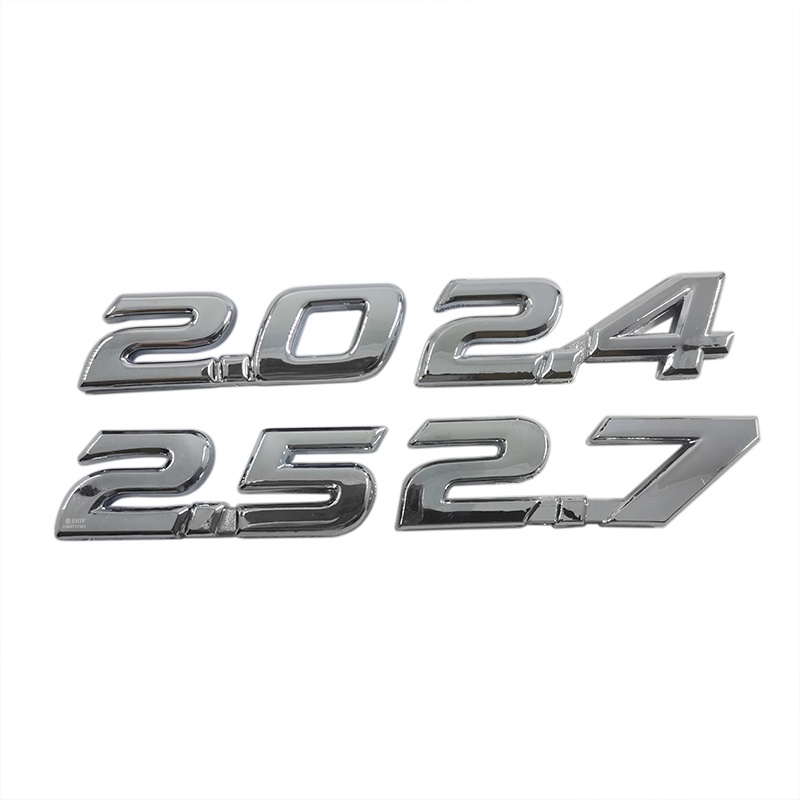 1 x ABS 2.0 2.4 2.5 2.7 2.0 2.4 2.5 2.7 Ký Tự Dán Trang Trí Xe Hơi