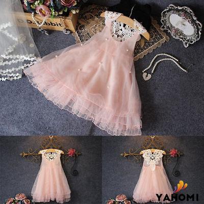 Đầm xòe công chúa phối ren xinh xắn cho bé gái