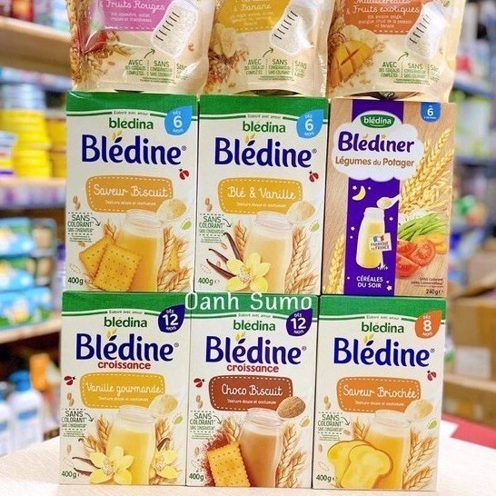 [NEW] Bột pha sữa Bledine Pháp, bột lắc sữa Bledina ăn dặm cho bé 400g [Date T3/2022]