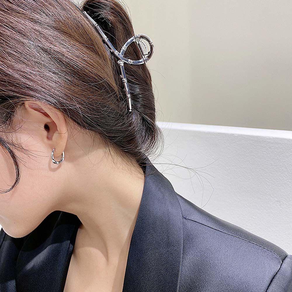 Bông Tai Khoen Tròn Phong Cách Retro Ngọt Ngào|Khuyên Tai Dạng Vòng Tròn Xoắn Dành Cho Nữ