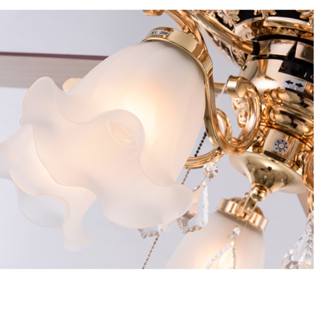 Quạt Trần 5 Cánh Có Điều Khiển Từ Xa, Có Đèn Động Cơ DC 6 Cấp Độ Gió Cực Mát Phù Hợp Mọi Không Gian Nhà Bạn