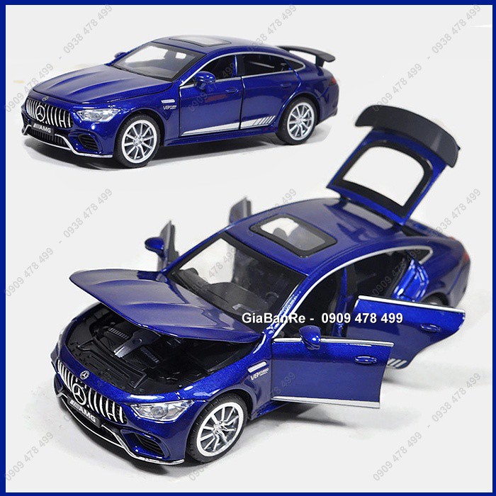 XE MÔ HÌNH KIM LOẠI - MERCEDES GT3 TỈ LỆ 1:32 - MỞ 4 CỬA - 9809