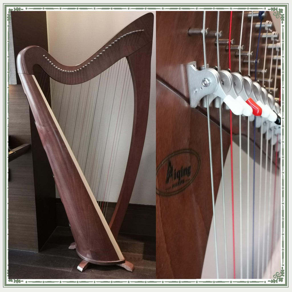 Đàn Lyre Harp đàn hạc thủ công Tặng phụ kiện giáo trình bảo hành thân đàn 10 năm tặng đàn kalimba 17 phím KATENE-W01030