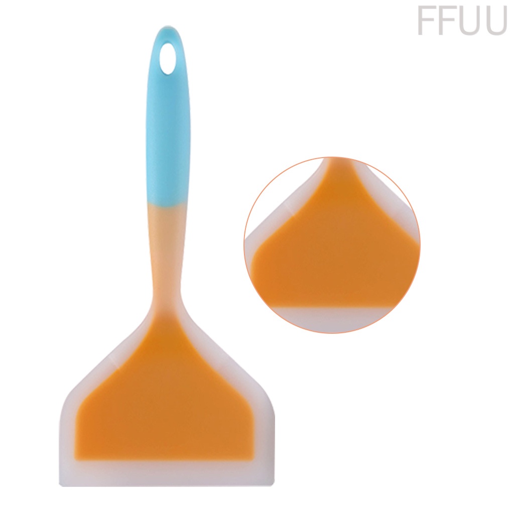 Xẻng Nấu Ăn Bằng Silicone Nylon Cách Nhiệt Có Tay Cầm Màu Vàng / Xanh Dương