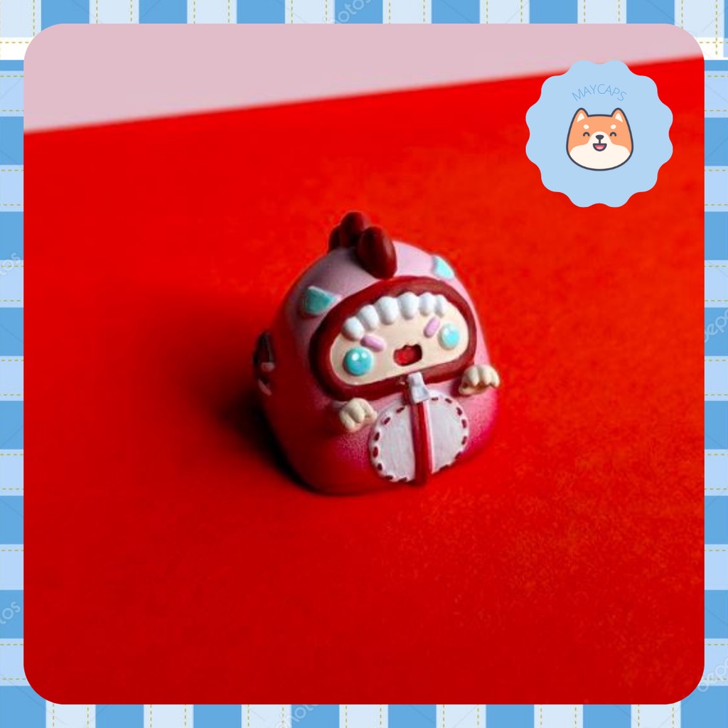 Keycap artisan nghệ thuật dành cho bàn phím cơ Dino Susie - Chính hãng Piterkiwi