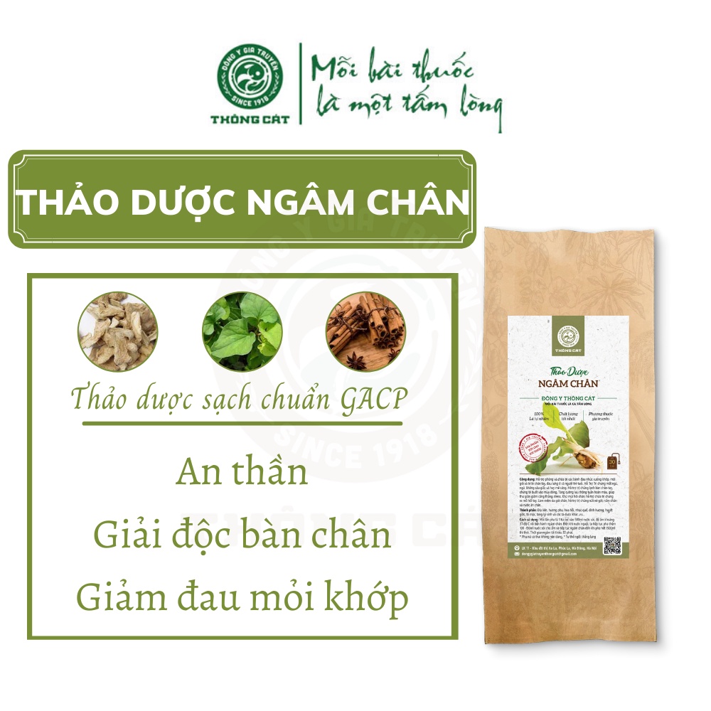 Thảo dược ngâm chân thuốc bắc hỗ trợ thải độc chân giảm đau nhức xương khớp, khử mùi hôi chân, ngủ ngon Thông Cát HCM