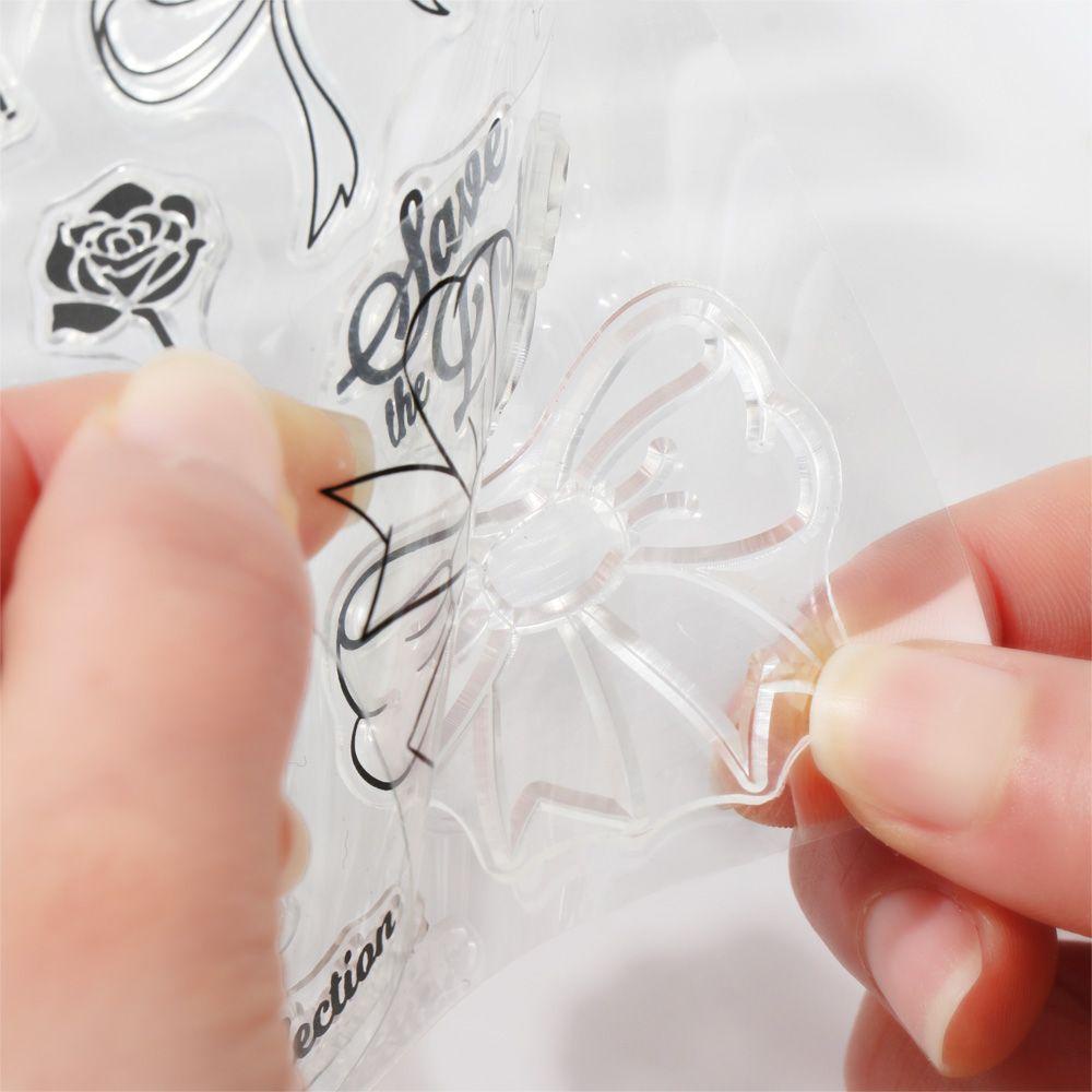 LAKAMIER Con Dấu Silicone Hình Hoa Trang Trí Sổ Tay