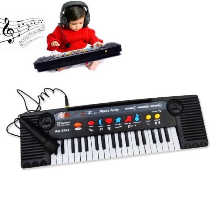 Đàn organ, đàn piano cho bé 61 phím có míc và đàn đồ chơi MQ 3700