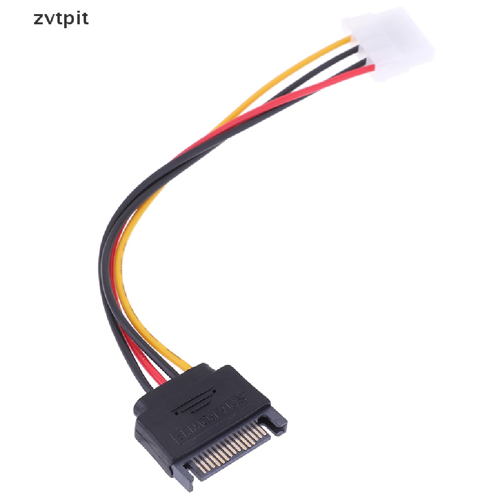 SATA TO IDE Power Cable 15 Pin SATA Male to Molex IDE 4 Pin Female Cable Adapter DSF