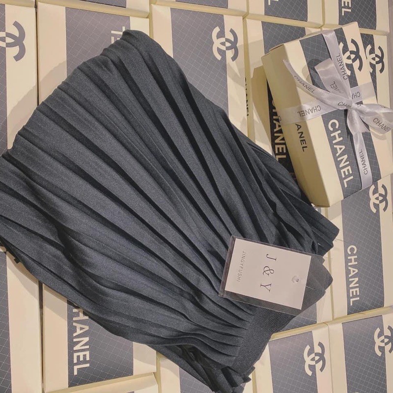 Chân váy thun xếp ly dáng dài ( hàng có sẵn ) | BigBuy360 - bigbuy360.vn