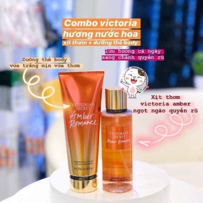 Xịt body + dưỡng thể Victoria’s Secret