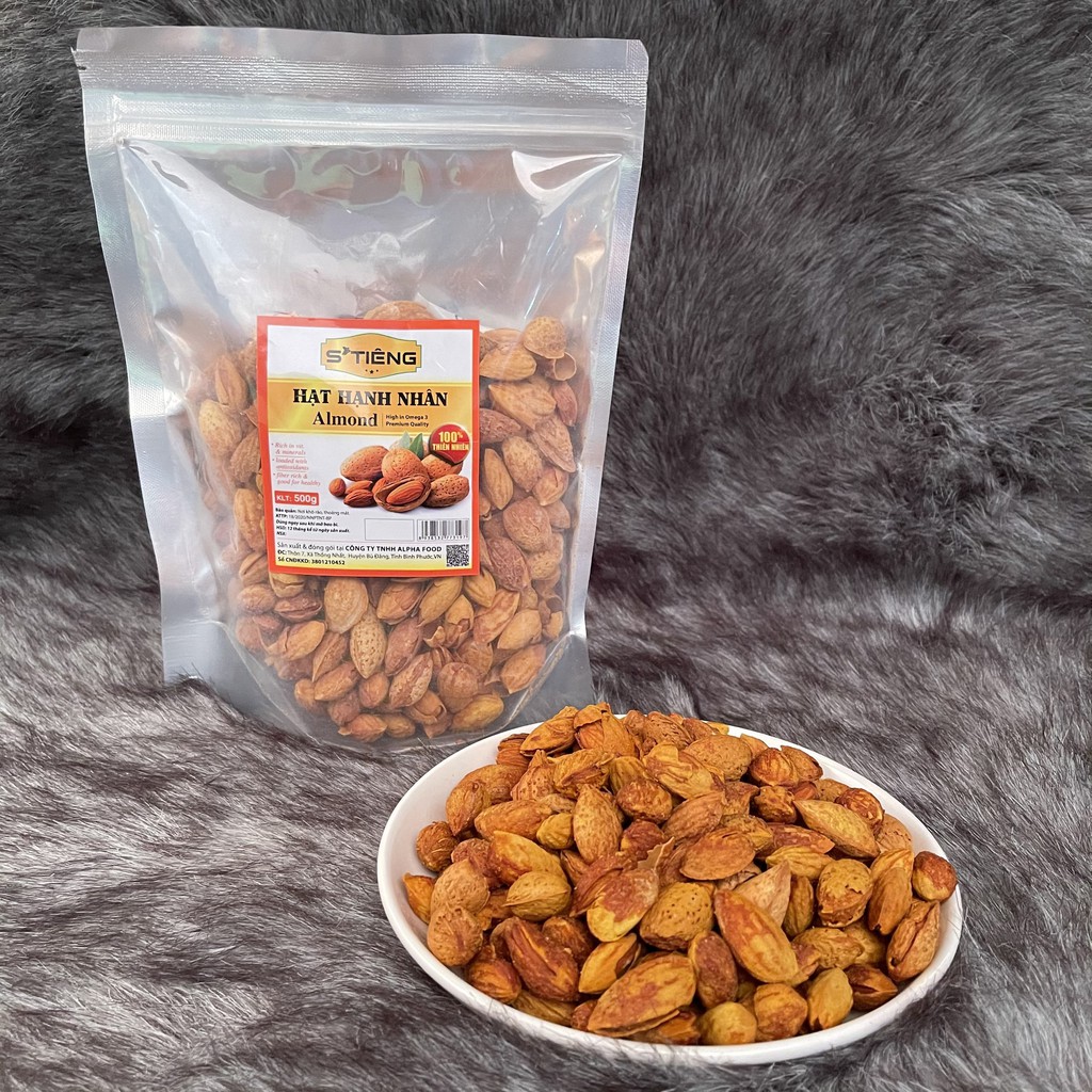 [Mã 156FMCGSALE hoàn 8% đơn 500K] 500Gr Hạnh Nhân Mỹ Rang Bơ Vỏ Mỏng | BigBuy360 - bigbuy360.vn