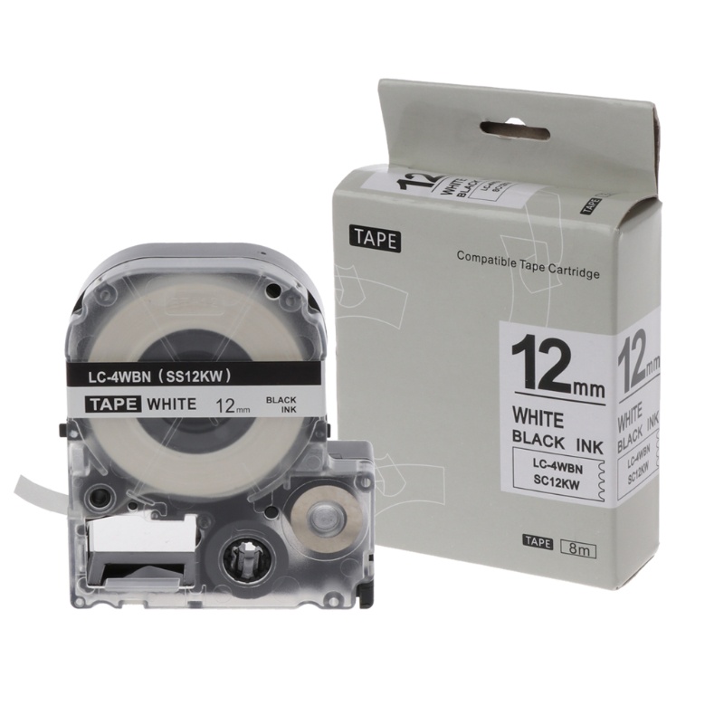 Cuộn Băng Nhãn 12mm Cho Máy In Nhãn LW-300 LW-400