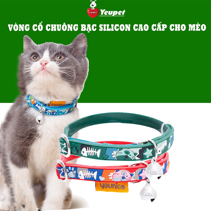 Vòng cổ cho chó mèo nhiều hình ngộ ngĩnh nhiều màu cá tính YEUPET