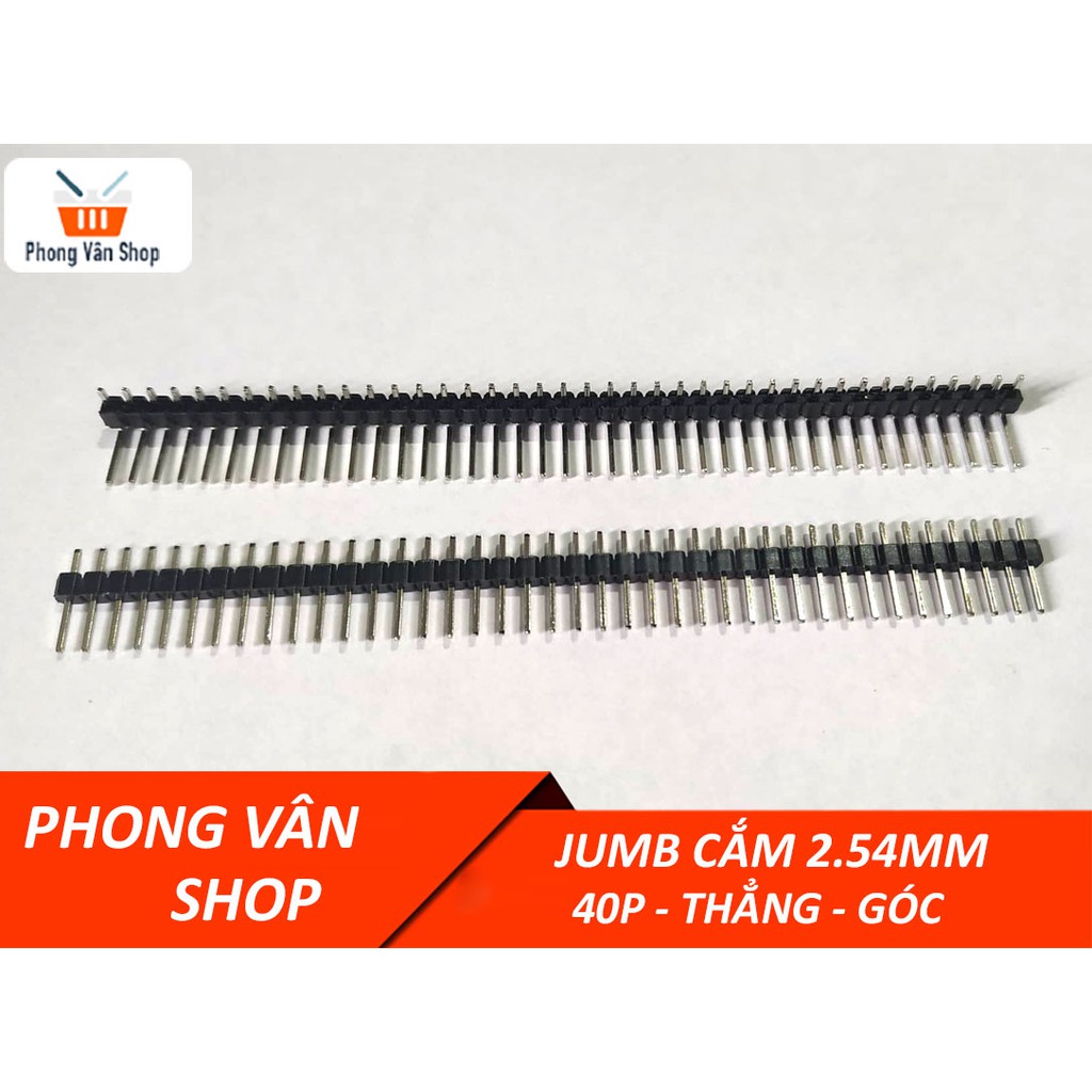 Jump chân cắm 40p 2.54mm - 2 loại chân thẳng và góc