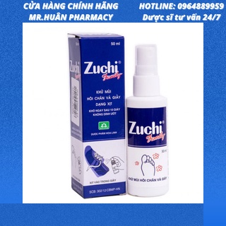 Xịt khử mùi Zuchi Family 50ml Dược Hoa Linh - Thành phần tự nhiên an toàn với da, khô ngay sau 10 giây không dính ướt thumbnail
