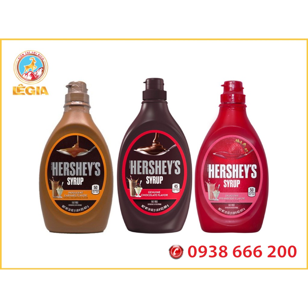 [Mã 154FMCGSALE giảm 8% đơn 500K] Syrup(Sốt) Hershey Socola 623G