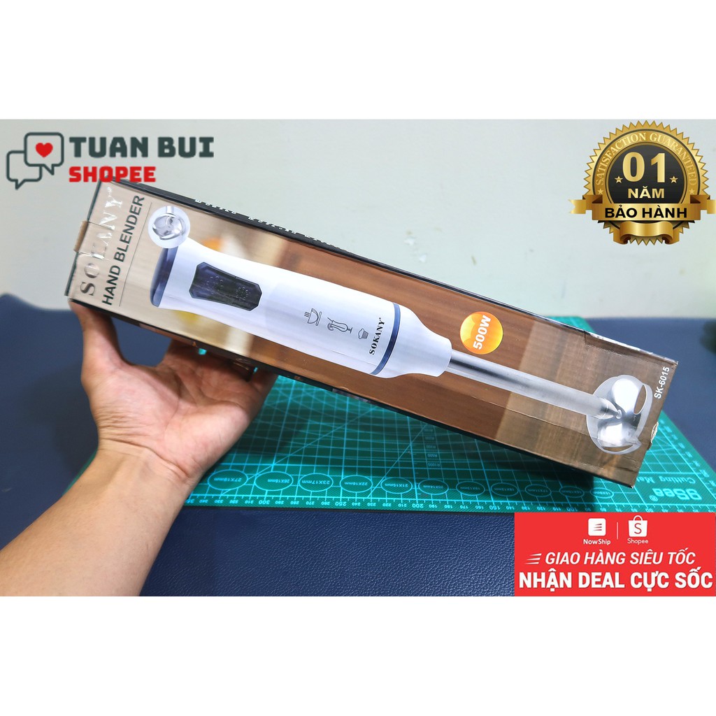 Máy xay cầm tay Sokany SO-6015 công suất 500W