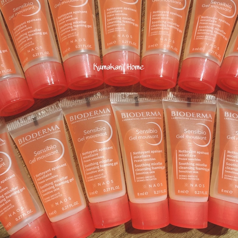 Sample Gel Rửa mặt dành cho da thường, da khô Bioderma Sensibio Gel Moussant 8ml