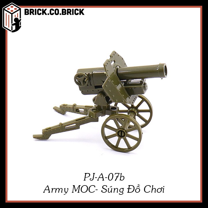 Phụ kiện MOC Army Vũ Khí Hiện Đại Đồ Chơi Lắp Ráp Minifig Mô Hình Sáng Tạo Trang Trí Quân Đội PJ-A-07b