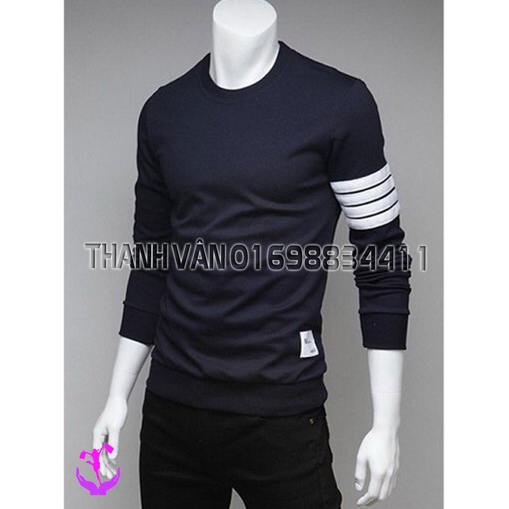 Áo thun nam tay dài vải Cotton giá tốt -2998