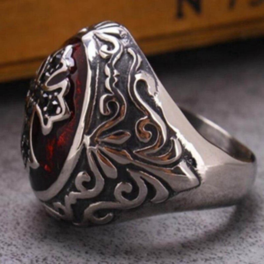 Pria Vintage Punk Christian Palang Cincin Pria Ukuran 7 ~ 14 Perhiasan