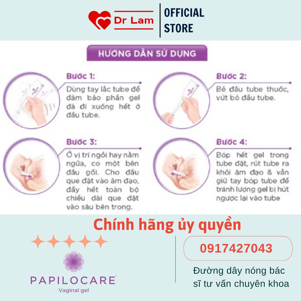 PAPILOCARE® Gel đào thải HPV, phục hồi và dự phòng sang thương cổ tử cung do HPV - Bác sĩ Thanh Lam