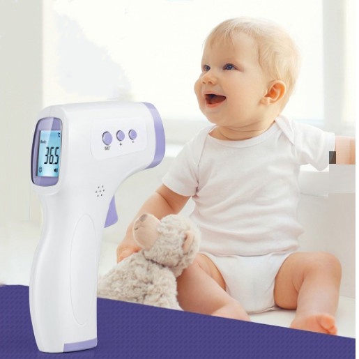 Nhiệt kế điện tử đo trán, nhiệt độ sữa, nước bằng tia hồng ngoại,ba sản phẩm mô hình