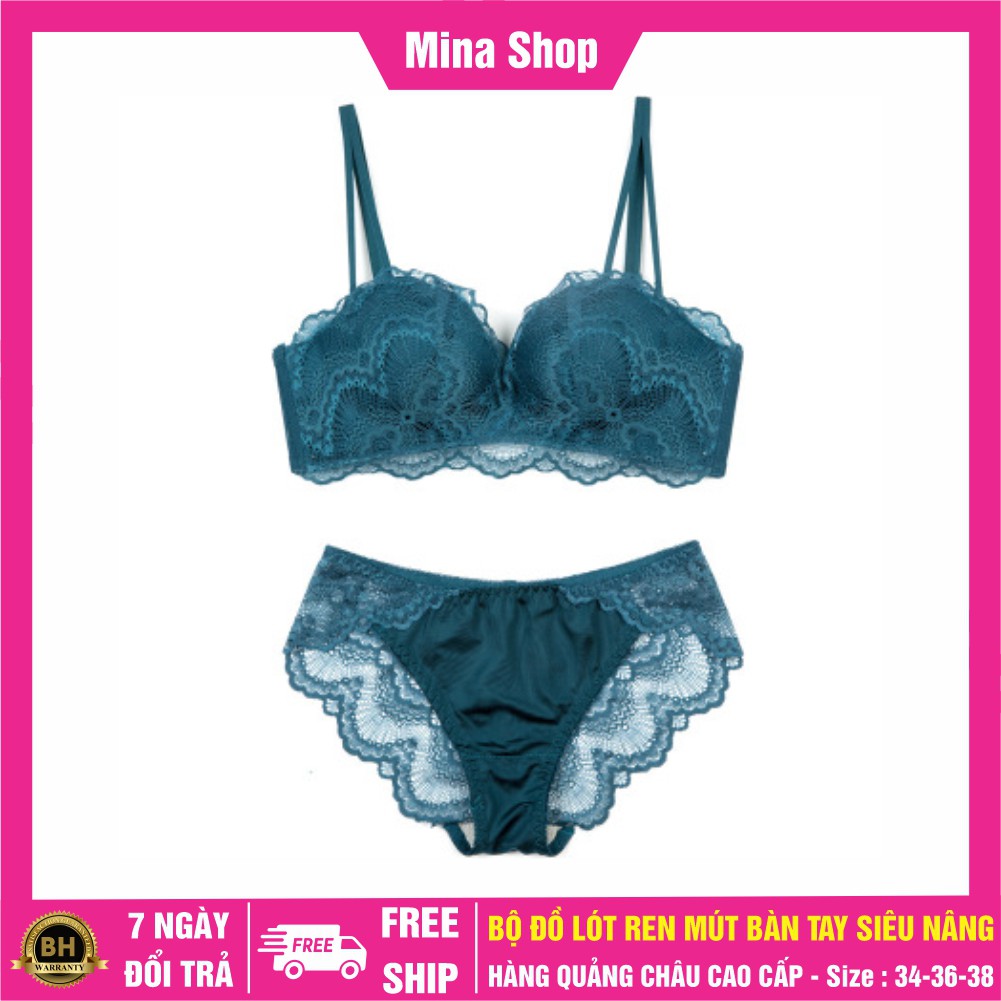 🌟 Có Video 🌟 Bộ đồ lót nữ nâng ngực không gọng ren mềm cup ngang bản to cài 3 nâng đẹp - Shop 5539 | BigBuy360 - bigbuy360.vn