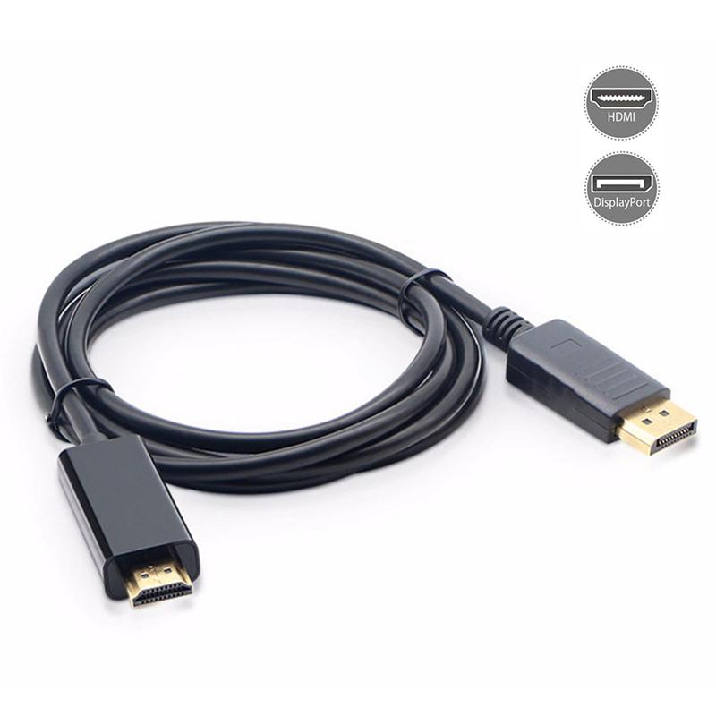 6FT 1.8m DisplayPort DisplayPort DP to HDMI Male M / M PC Audio Video Video HDTV Cable Adapter
