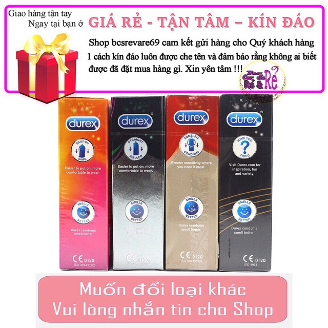 Combo 4 HỘP DUREX 12 bao