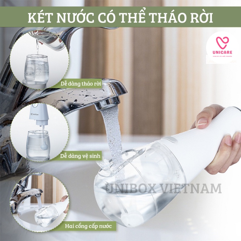 Tăm nước h2ofloss HailiCare - Máy tăm nước cầm tay cao cấp nhập khẩu quốc tế - Phiên bản đủ 3 màu Hồng, Đen, Trắng