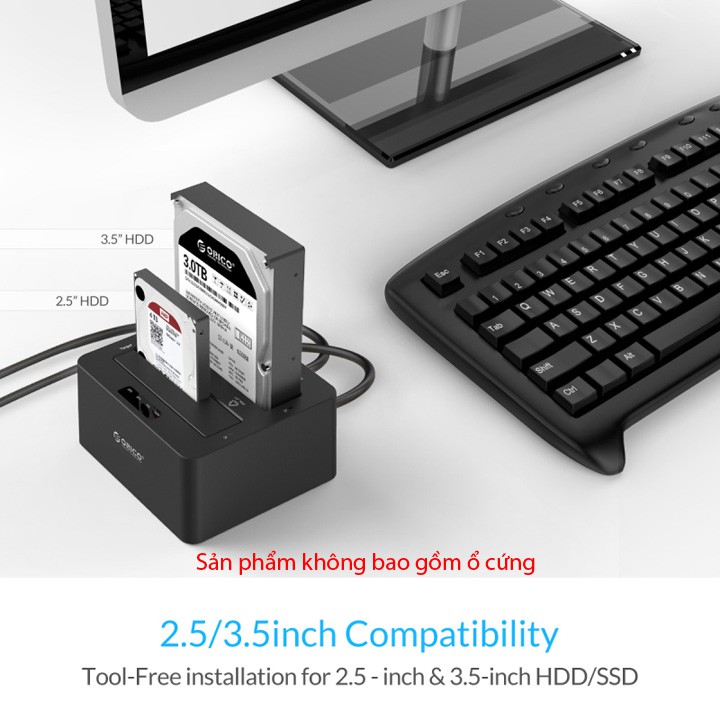 Dock ổ cứng SATA USB 3.0 Orico 6629US3-C DK09