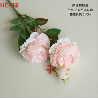 COMBO 5 CÀNH HOA HỒNG LỤA CAO CẤP
