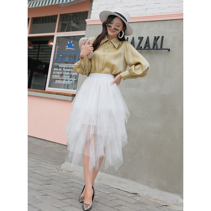 Chân Váy Tutu Nhọn Kiểu Dáng Công Chúa - Chân Váy Dáng Chữ A Tiểu Thư Dễ Thương | BigBuy360 - bigbuy360.vn