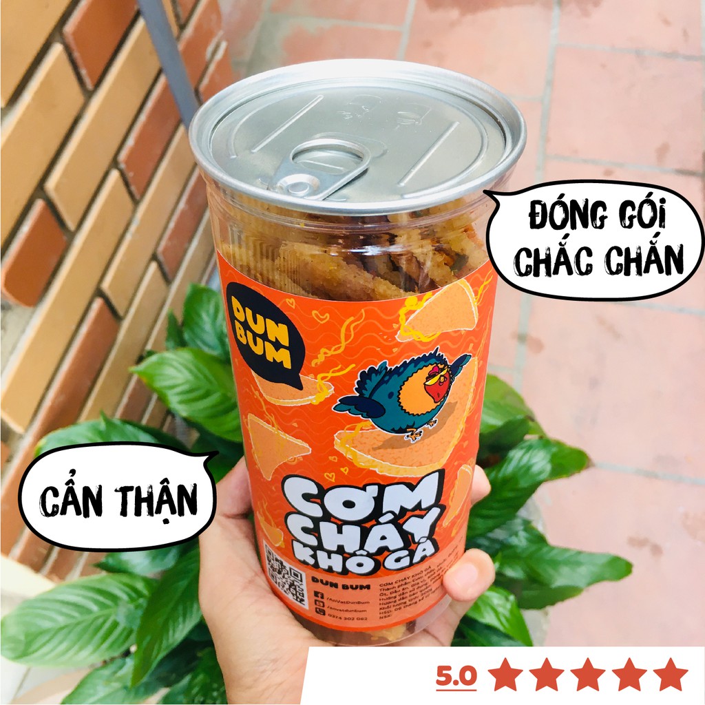 Cơm cháy lắc khô gà 300g Dumbum đồ ăn vặt Hà Nội vừa ngon vừa rẻ | BigBuy360 - bigbuy360.vn