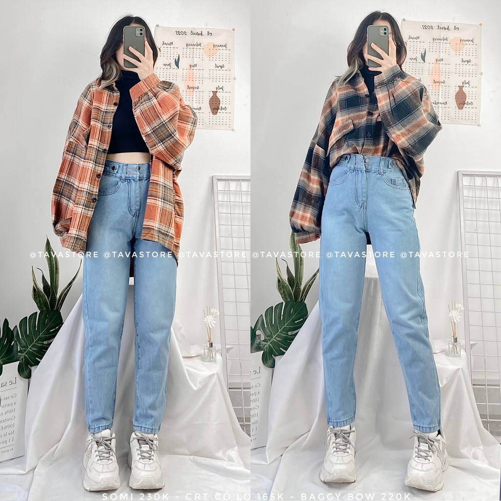 Quần Jean Baggy Bow
