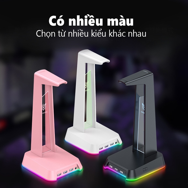 Chân đế tai nghe di động ONIKUMA ST-2 với đèn RGB cho tai nghe chụp qua tai