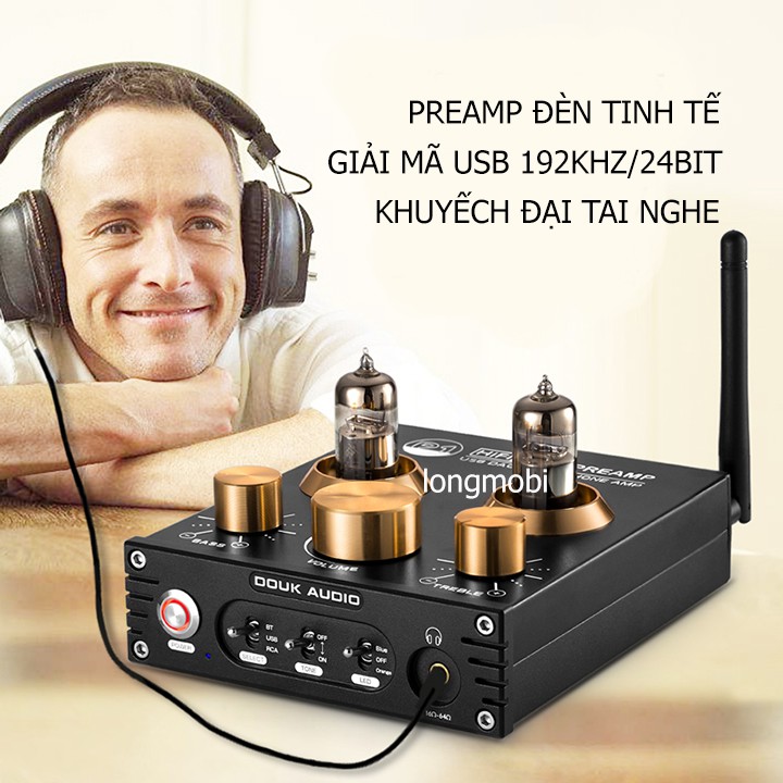 Douk Audio P1 - Đầu giải mã nhạc Tích hợp PreAmp Bluetooth 5.0 APTX