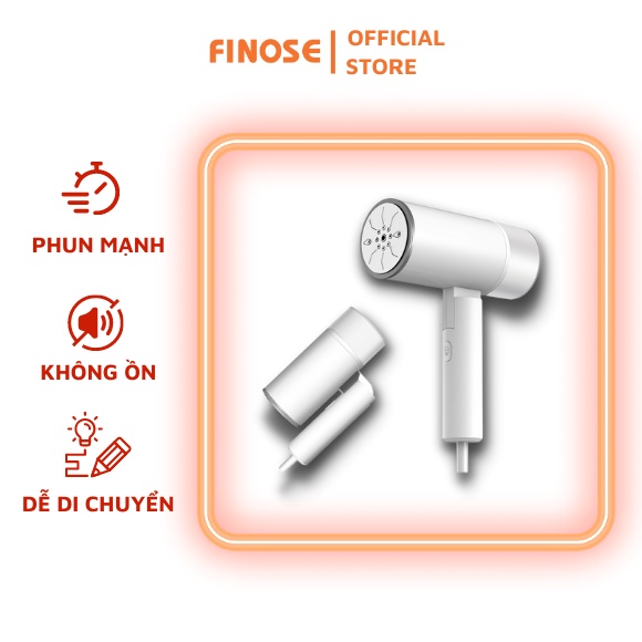 Bàn là Finose, hơi nước cầm tay gấp gọn mang đi du lịch, công suất 1200W dễ dàng sử dụng và bảo quản