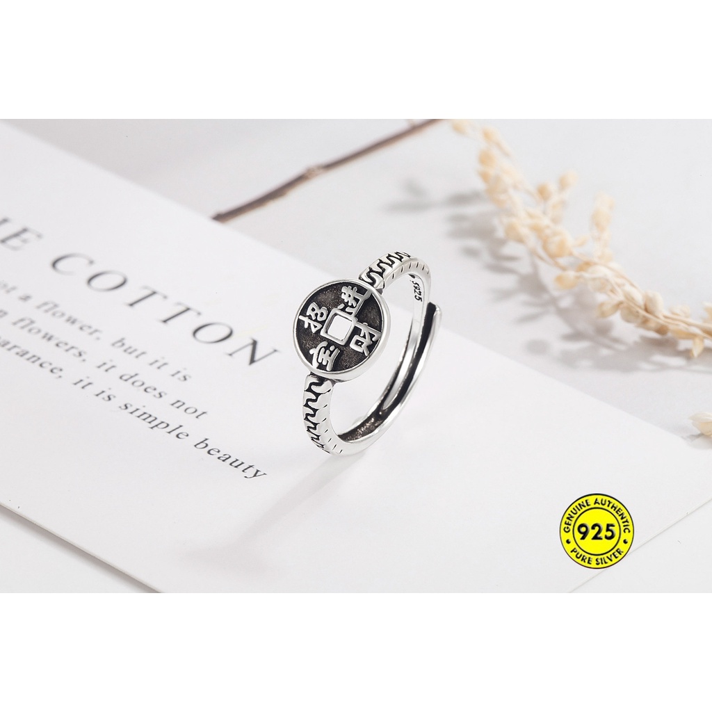 Nhẫn Đồng Xu May Mắn Cổ Điển U1013